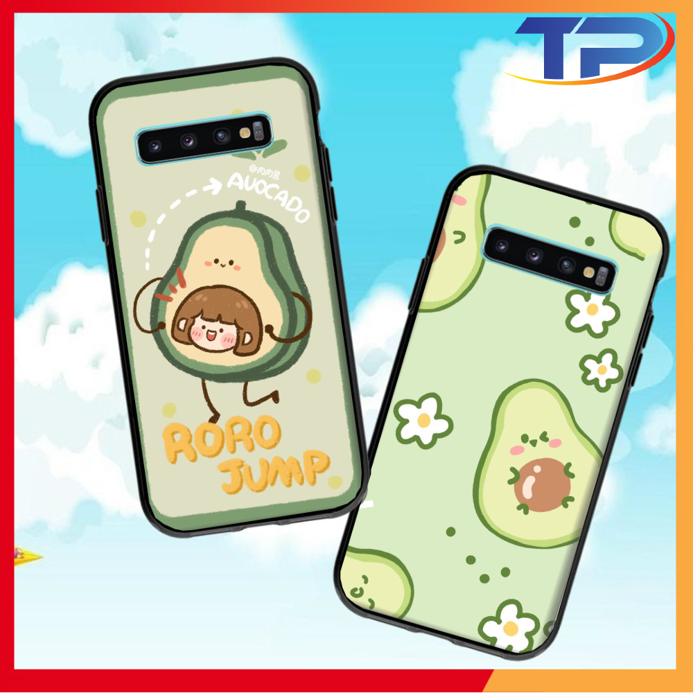 Ốp lưng Samsung Galaxy S10 Plus / S10 / S9 Plus / S9 / S8 Plus / S8 / S7 Edge hình Trái Bơ Xanh Kute