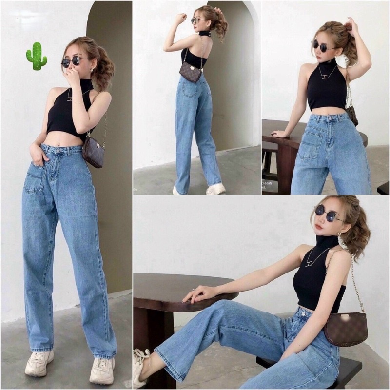 🍀Áo cổ lọ nút gài hở lưng rất xinh laxanhchuyensi laxanh xuongmay