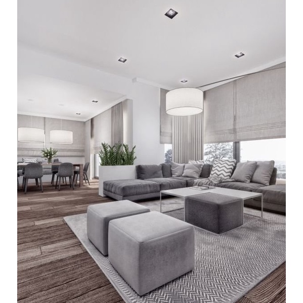Đèn Thả 2 Tầng Vải Lụa Cao Cấp Size Lớn Nhỏ Cho Phòng Khách Phòng Ngủ, Đèn Thả Trần Trang Trí Độc Đáo HL Lighitng