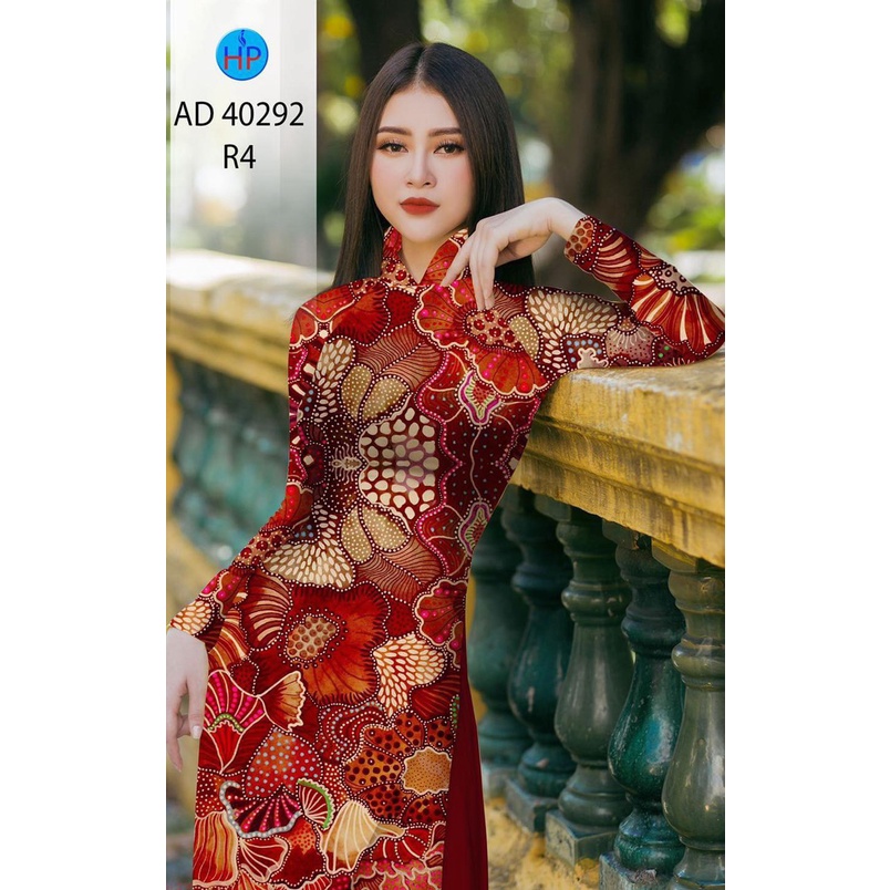 vải may áo dài cao cấp in 3d siêu sang (ảnh thật )