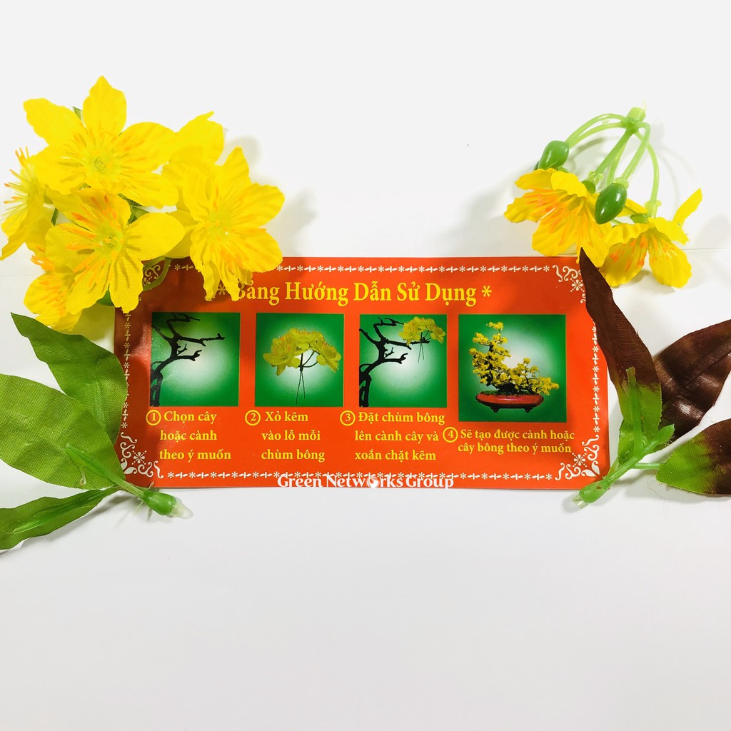 Bông mai giả trang trí ngày tết Greennetworks