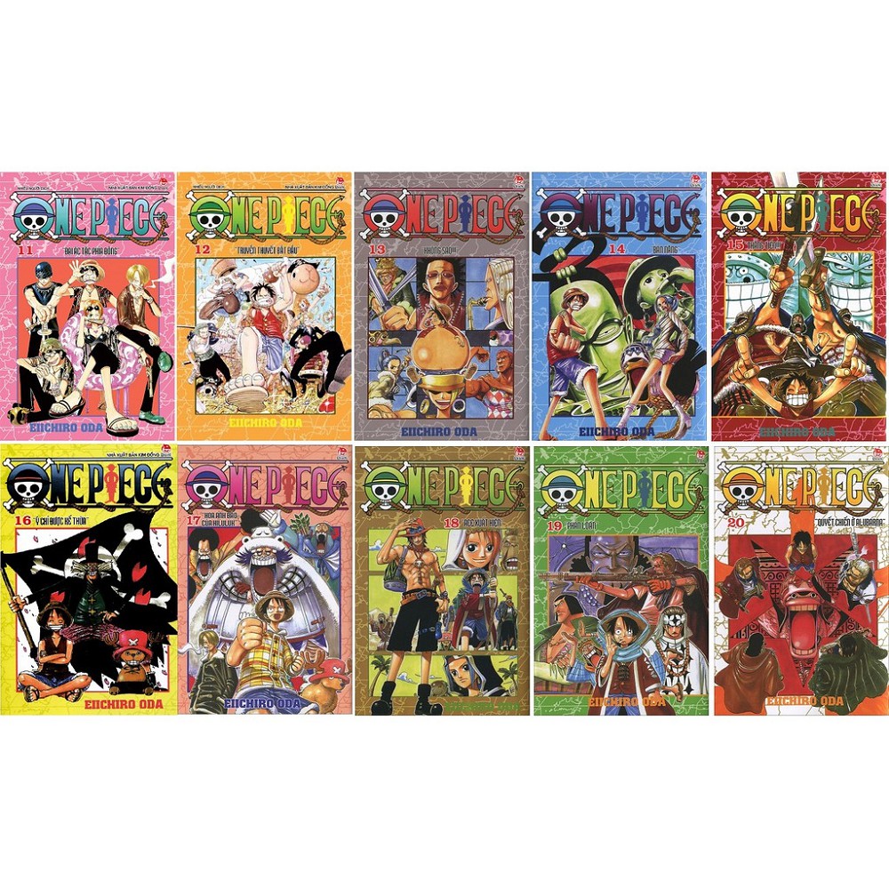 Combo sách - Truyện tranh ONE PIECE Vua hải tặc (Lẻ tùy chọn 10 cuốn) - Tác giả:  Eiichiro Oda