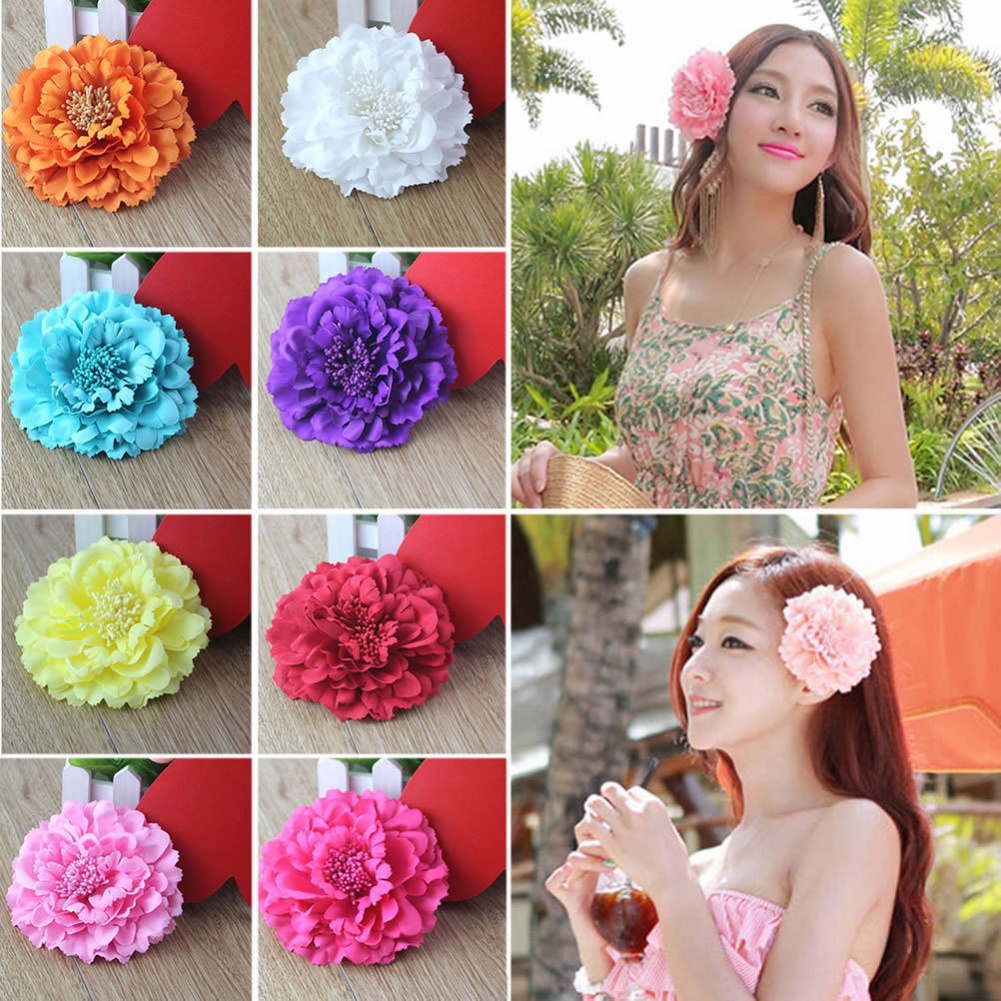 Kẹp Tóc Trang Trí Hoa Vải Thời Trang Cho Nữ