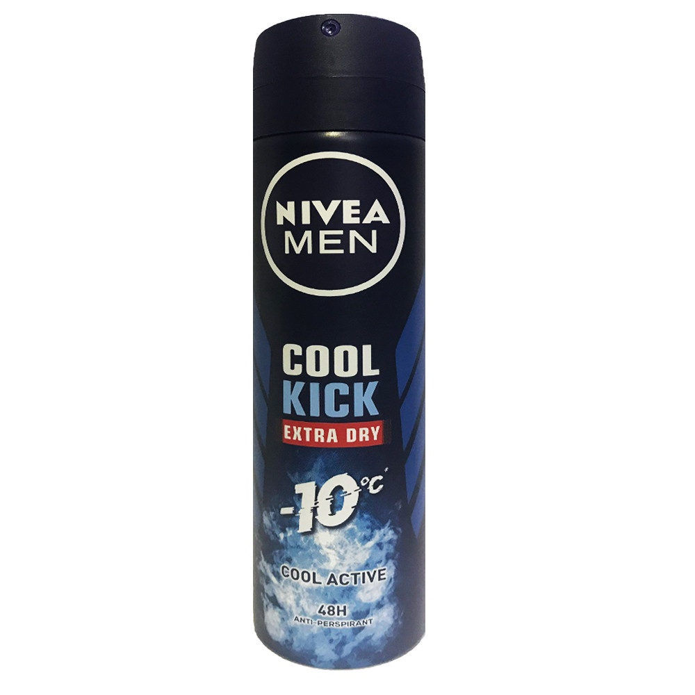 Xịt khử mùi mát lạnh Nivea Men Cool Kick 150ml