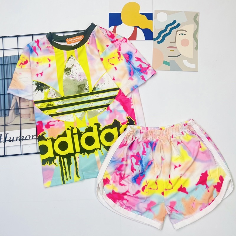 Đồ bộ bé gái, bộ thể thao bé gái vải thun lạnh 3D Jennie Kids J408