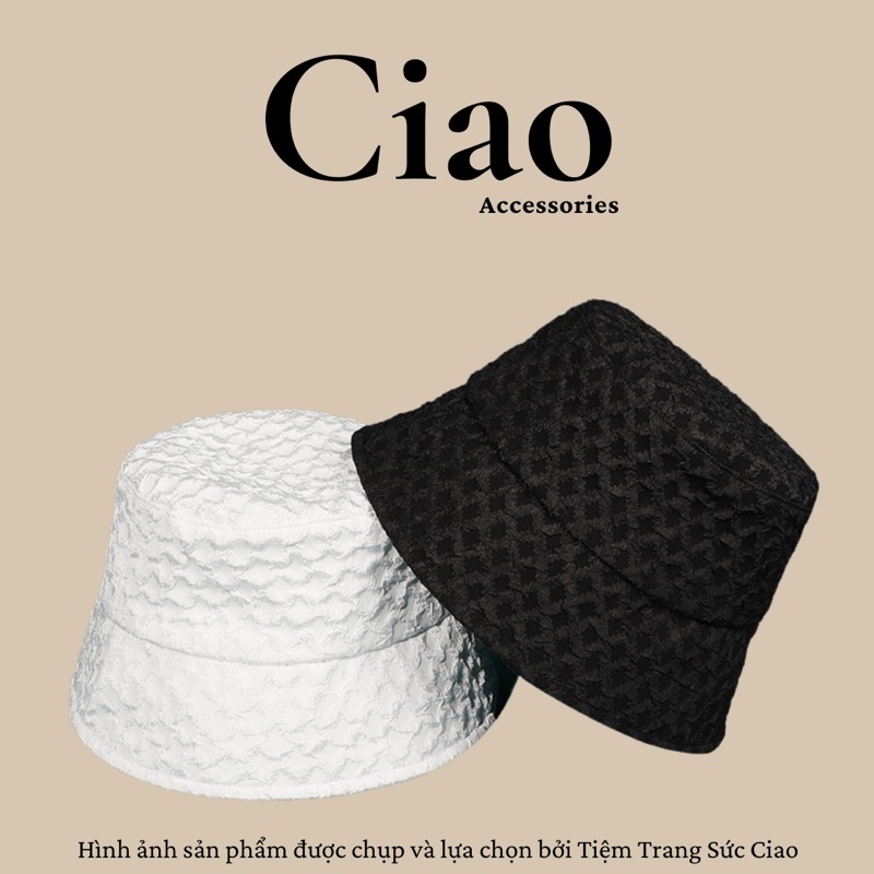 [HOT TREND] Nón tai bèo hoạ tiết ren phong cách hàn xinh xắn Ciao accessories