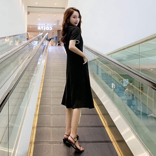 Đầm Dáng Dài Qua Gối Chiết Eo Plus Size