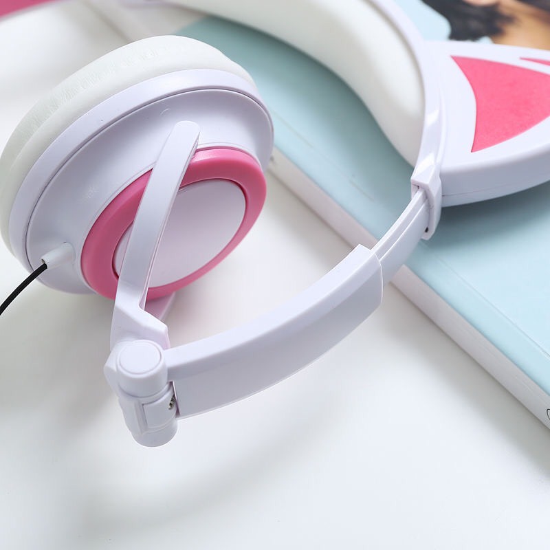 Tai Nghe Headphone Tai Mèo - TTLIFE Xinh Xắn - Có Đèn Led Siêu Cute