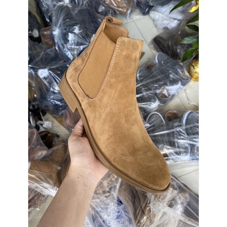 Giày chelsea boots TEFOSS HN601 cao cổ da thật cao cấp size 38-43 -o97