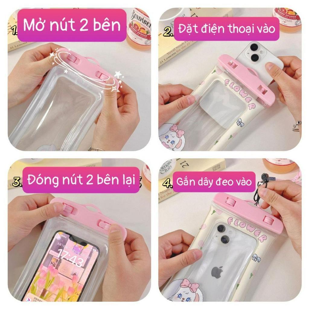 Túi đựng điện thoại viền phao chống nước khi đi bơi SH120