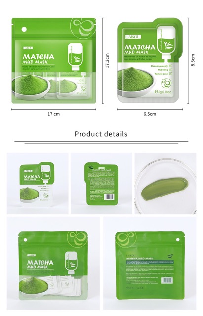 ( MỚI ) MATCHA MUD MASK LAIKOU