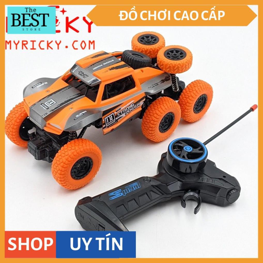 Xe địa hình điều khiển phiên bản 6 bánh + 2 bánh sơ cua [HÀNG CAO CẤP]