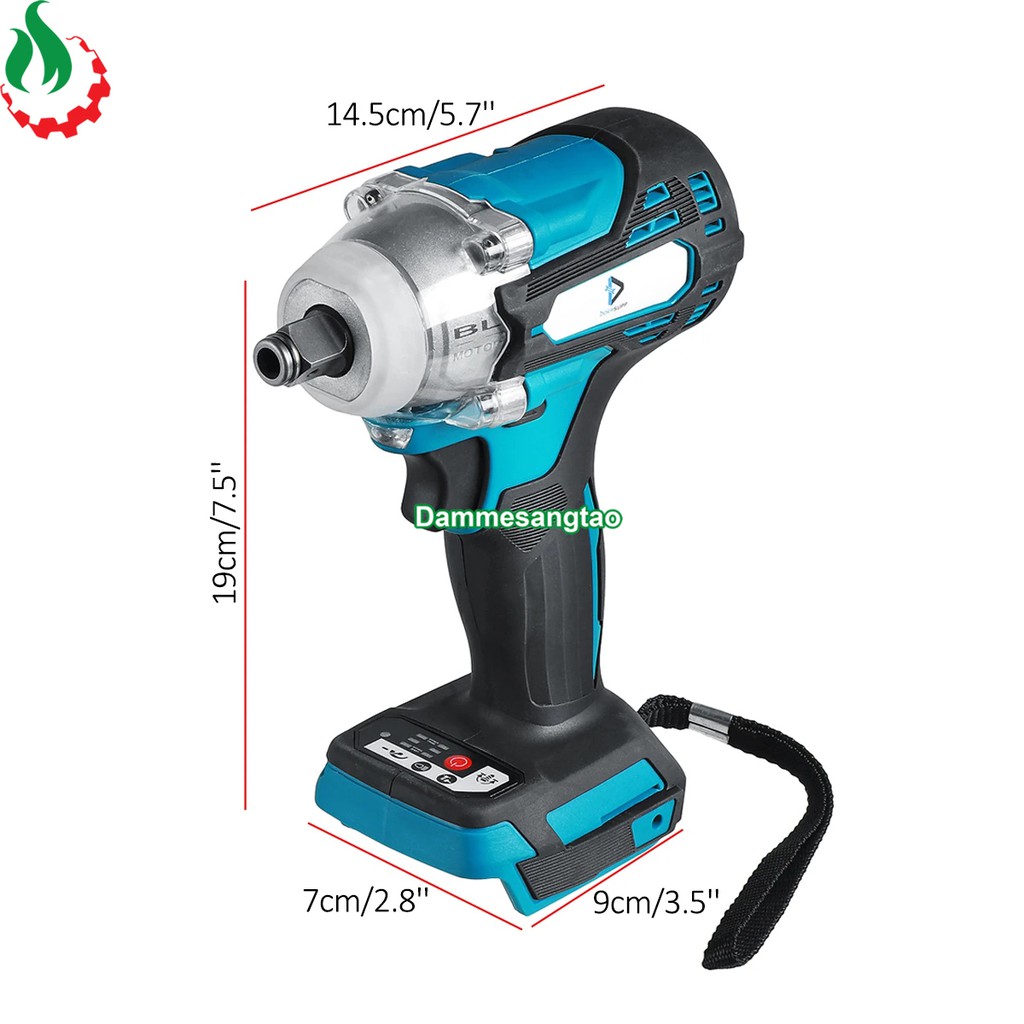 Máy siết bulong dùng pin 18V không chổi than (Mẫu 3)