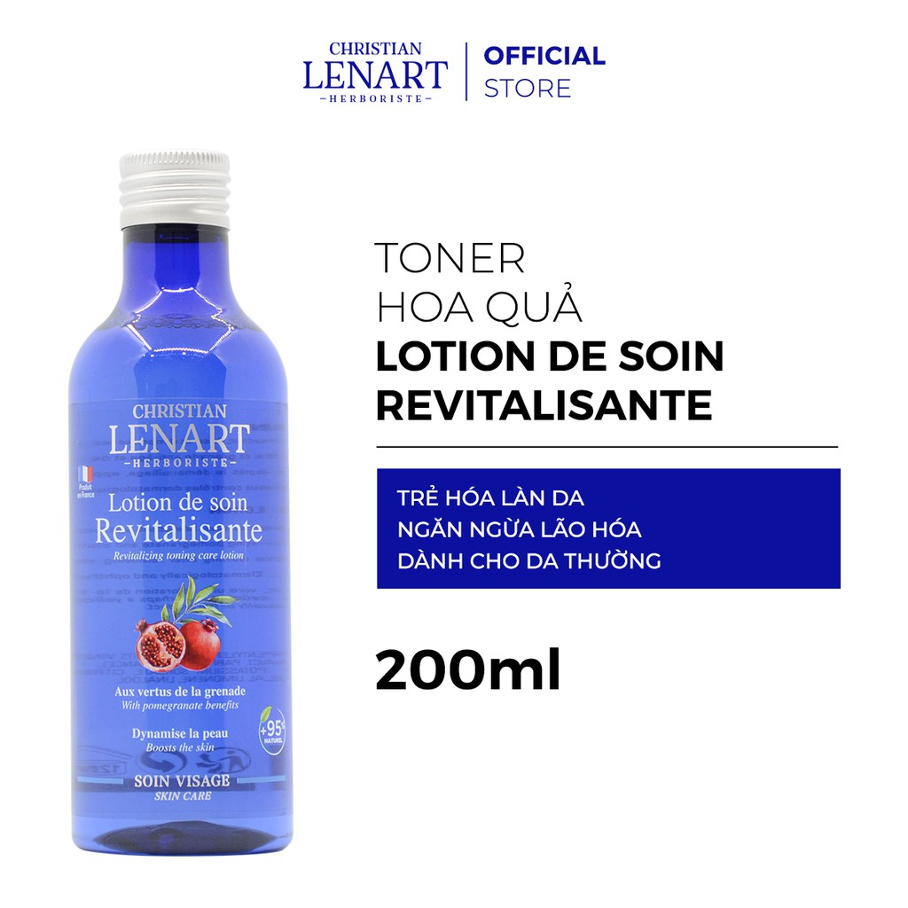 [Mã FMCGMALL - 8% đơn 250K] [Mã FMCG8 giảm 8% đơn 250K] Toner Hoa Quả Christian Lenart Revitalisante 200ml [hsd: 6/2021]
