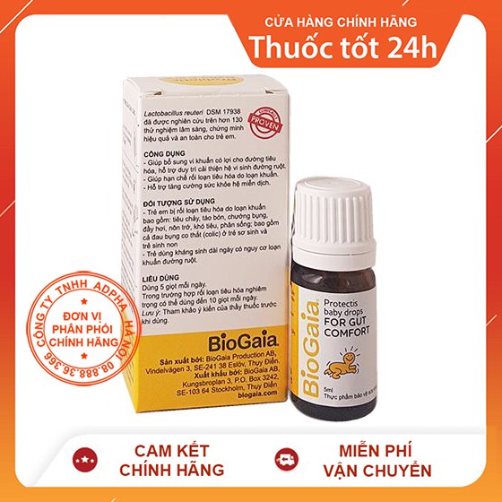 [Mã 66FMCGSALE hoàn 8% xu đơn 500K] ✅(Date 2023) BioGaia Protectis Drops - Men vi sinh nhập khẩu chính hãng từ Thuỵ Điển | BigBuy360 - bigbuy360.vn
