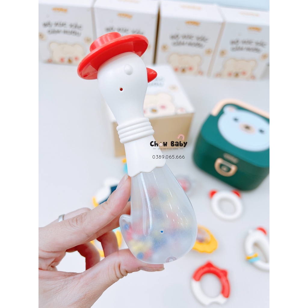 Bộ đồ chơi xúc xắc gặm nướu 10 chi tiết ToBé siêu tiện dụng và an toàn cho bé