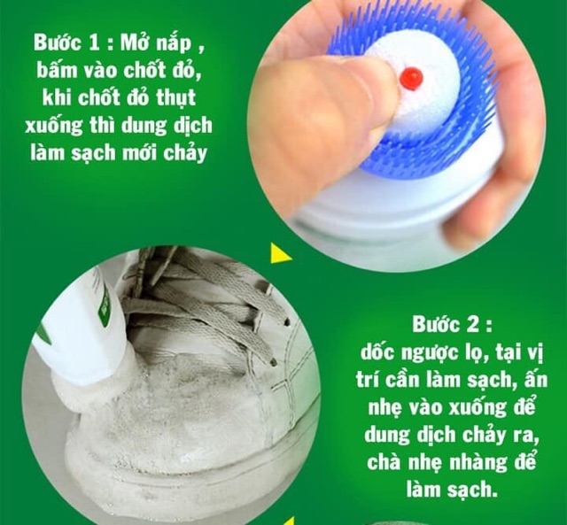 Lọ vệ sinh giày tạo bọt