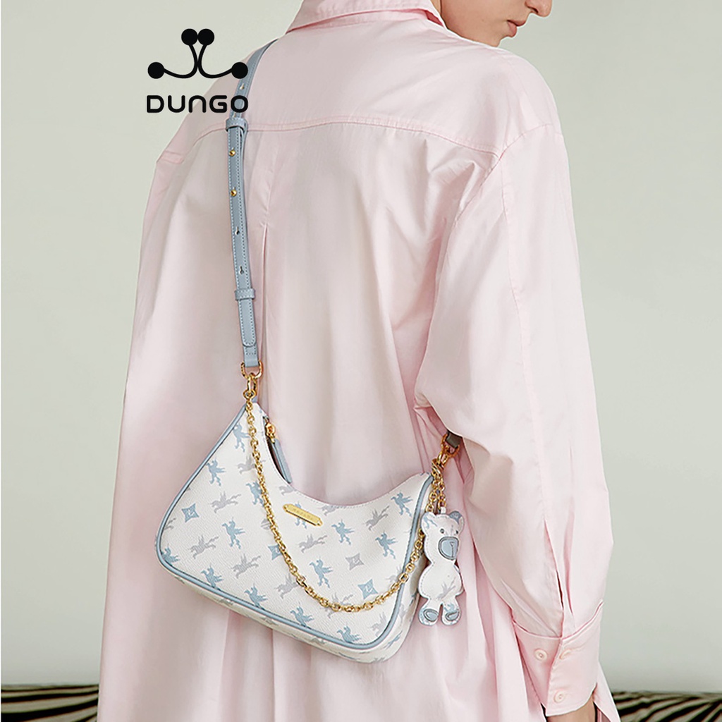 Túi Xách NUCELLE Dáng Thuyền Gấu Nâu/ Xanh NU1172052