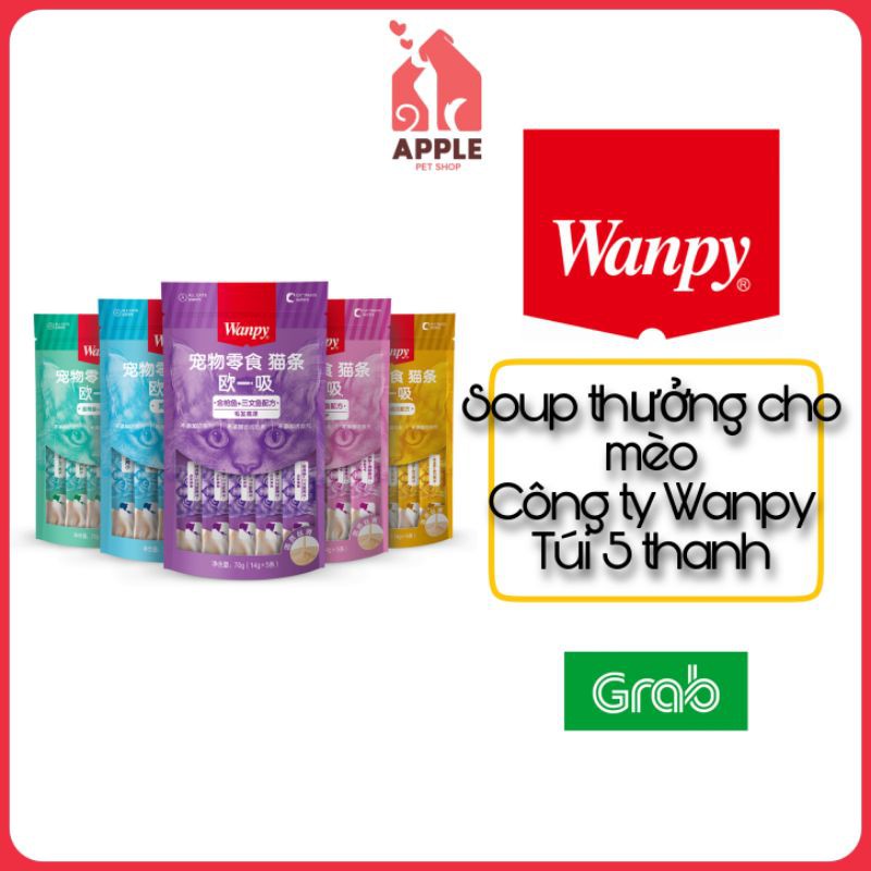 [SOUP WANPY] [5 GÓI/TÚI] Soup thưởng dinh dưỡng cho mèo