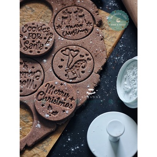 Set 4 khuôn cookies giáng sinh [khuôn ấn lò xo]
