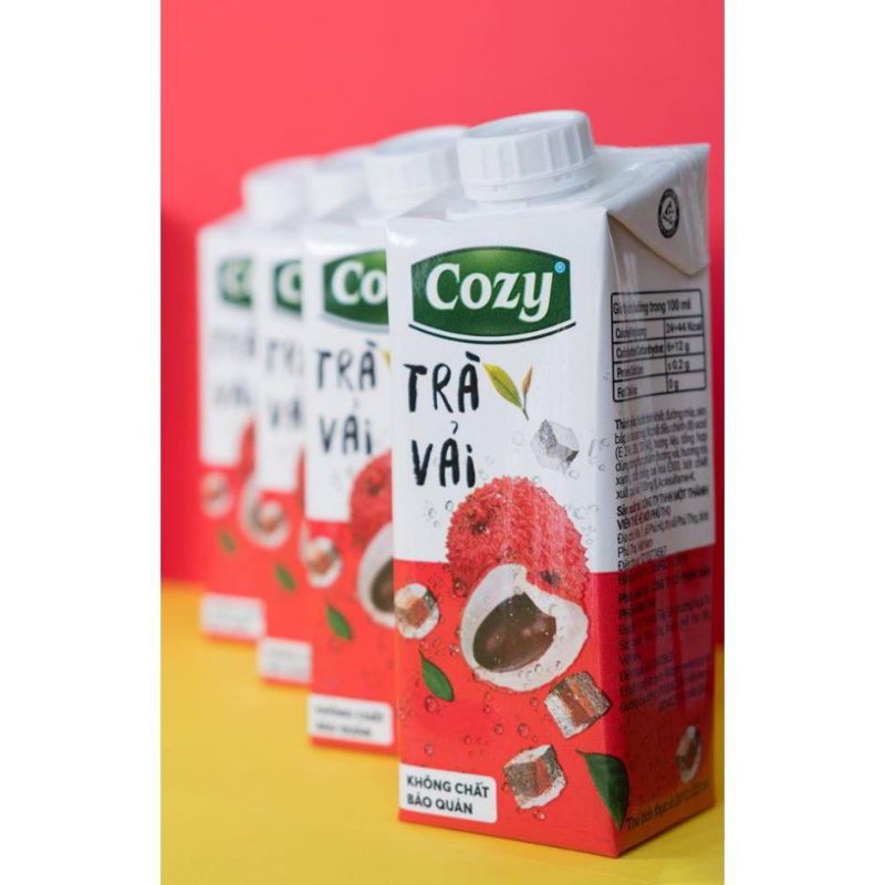 [GIÁ SỈ] THÙNG 6 LỐC, LỐC 4 HỘP TRÀ COZY 225ML/HỘP