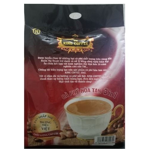 King Coffee - Cafe Hòa Tan 3in1 - Túi 720g (45 gói x 16g)