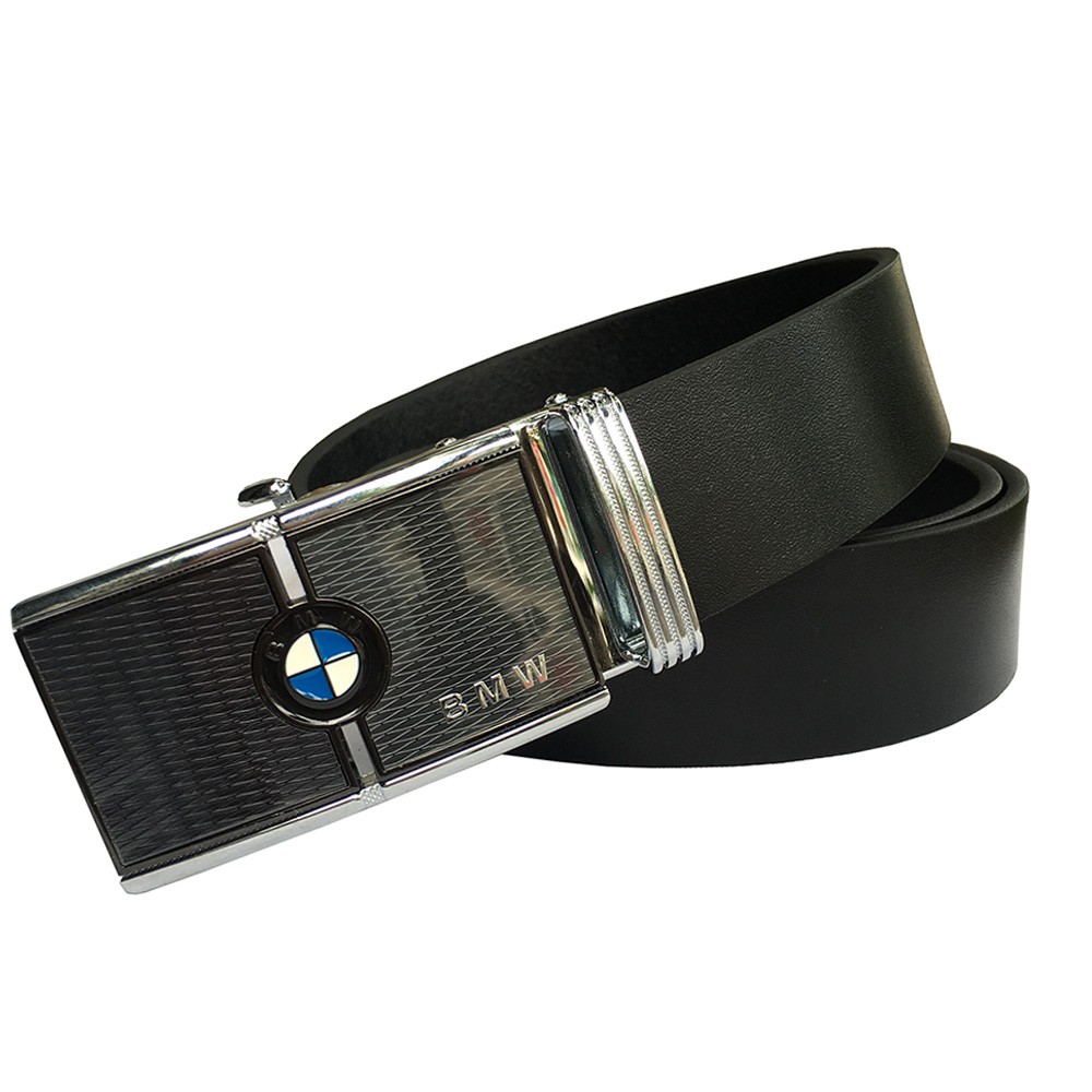 Dây Nịt Nam/Thắt Lưng Nam Da Bò Đầu Khóa Logo Siêu Xe Cao Cấp DLKTCCBMW-01