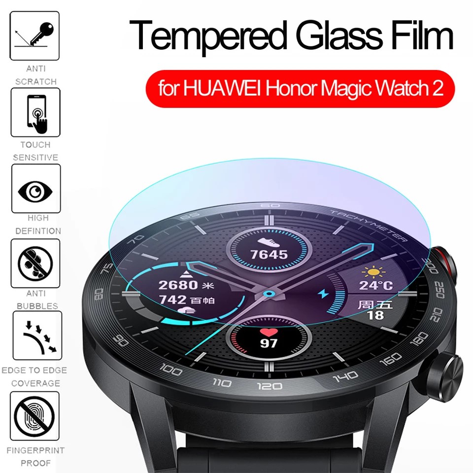 Kính cường lực 2D chống trầy xước bảo vệ cho đồng hồ Honor Magic Watch 2 46mm