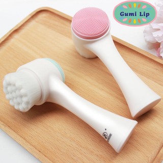 Cọ rửa mặt 2 đầu cọ massage rửa mặt silicon