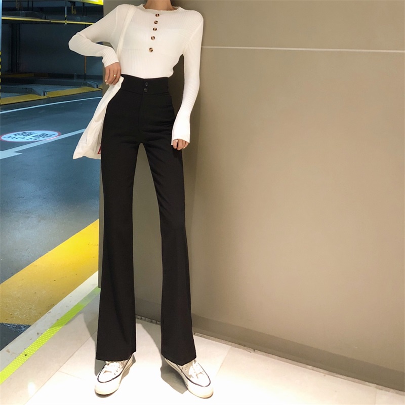 Quần ống loe nữ Cạp cao. VẢI CỰC ĐẸP, Cao Cấp, kéo chân dài miên man, hack dáng ✨ Quần công sở nữ ống rộng có BIGSIZE