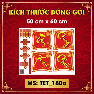 DECAL TRANG TRÍ TẾT 2021 COMBO SỐ 130