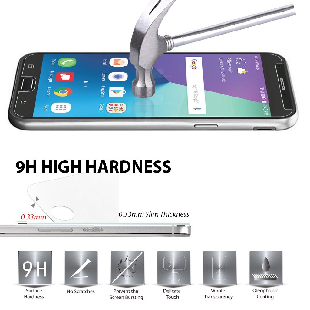 Kính cường lực bảo vệ màn hình Samsung Galaxy ss S7 S6 J7 J5 J2 Prime A8 J3 J1 A9 Pro A3 A5 A7 A9 2016 2018 Note 6 5