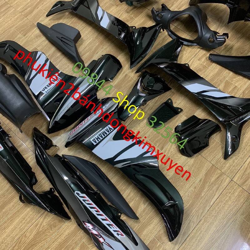 Bộ vỏ nhựa -Dàn áo xe JUPITER MX MÀU ĐEN-vỏ nhựa GRAVITA -nhựa nguyên sinh cao cấp LOẠI  ĐẸP