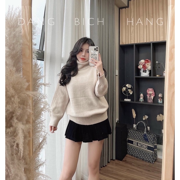 Áo len cổ lọ bassic chất dày ms179