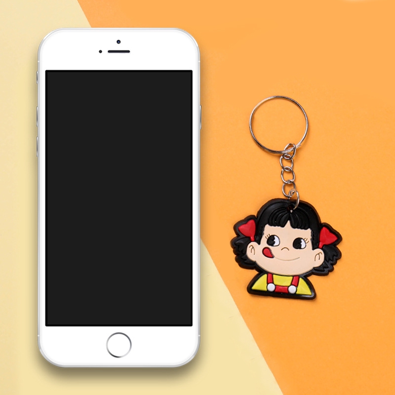 Móc Chìa Khóa Gắn Hình Trang Trí Bằng Silicon Dễ Thương