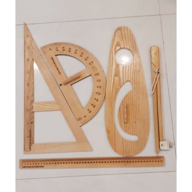 Bộ thước gỗ dành cho giáo viên