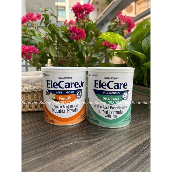 Sữa EleCare DHA/ARA 400gam cho bé bị dị ứng đạm bò