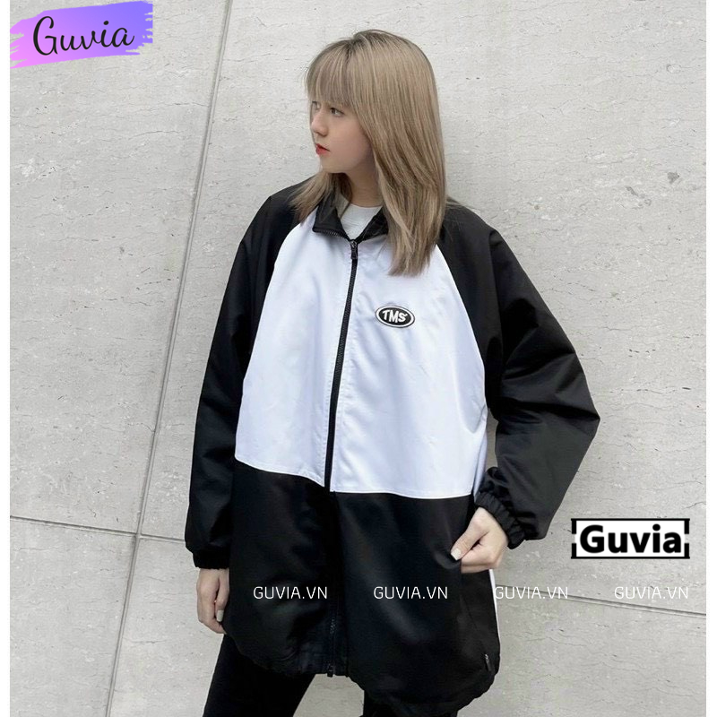 Áo khoác dù TMS MIDSIDE nam nữ form rộng Unisex 2 lớp Chống Nắng Siêu Hot ulzzang Jacket Bomber Guvia
