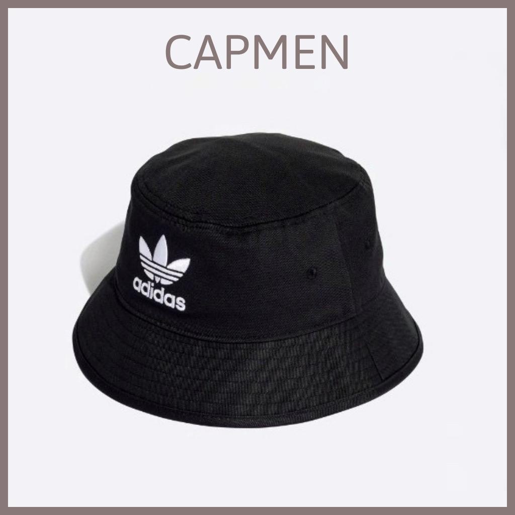 Mũ bucket 2 mặt nam nữ phối màu Đen – Be thêu chữ Adidas cao cấp