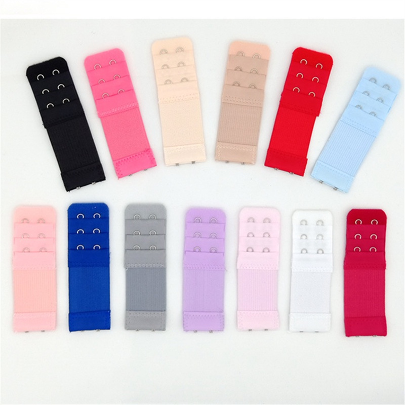 2 Móc 3 Hàng Dây Áo Ngực Co Giãn Có Thể Điều Chỉnh Dây Đeo Sau Lưng