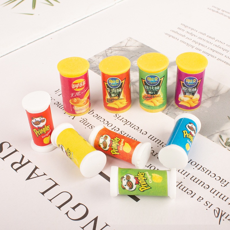 Mô hình hộp snack tròn phụ kiện trang trí nhà búp bê [1 cái]