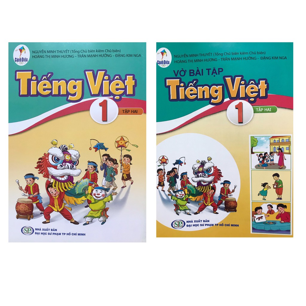 Sách - Combo Tiếng việt lớp 1 tập 2 + Vở bài tập tiếng việt lớp 1 tập 2 ( bán kèm 2 cây bút chì giá 10k )