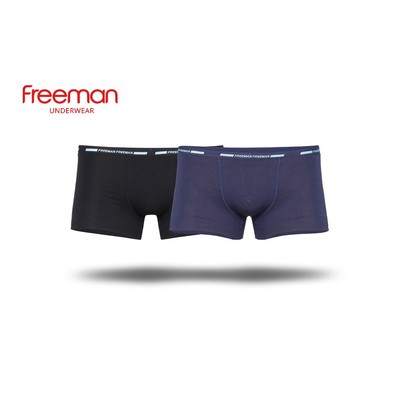Combo 2 Quần lót nam boxer FREEMAN chất liệu visco mềm mịn, thoáng mát 6517