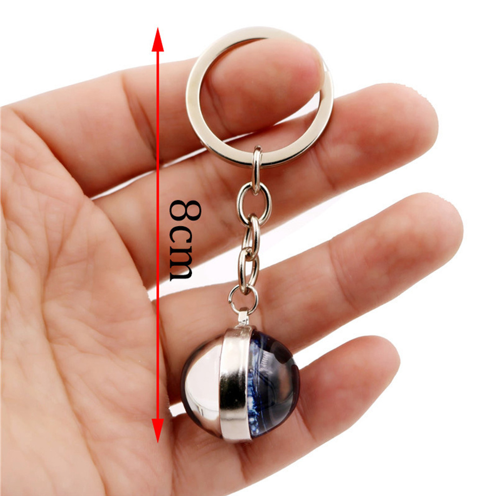 IVANES Unisex Glass Ball Keychain|Anime Jewelry Toilet-Bound Hanako kun Keychain Double Side Trendy Cosplay Gift 29 Styles Time|Pendant