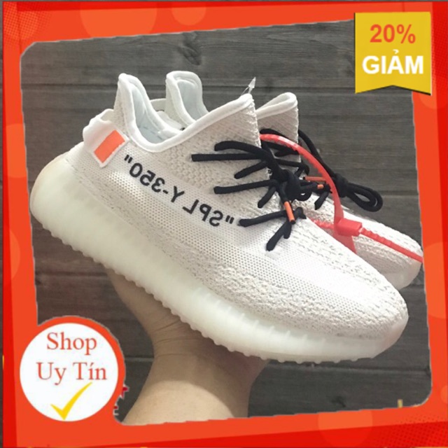 [HẠ GIÁ] [Full Box+Giấy Gói]Giày Yz350 Offwhtie Kem
