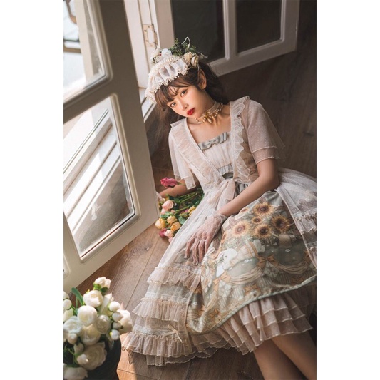 YAS0825-Váy Lolita hoa hướng dương