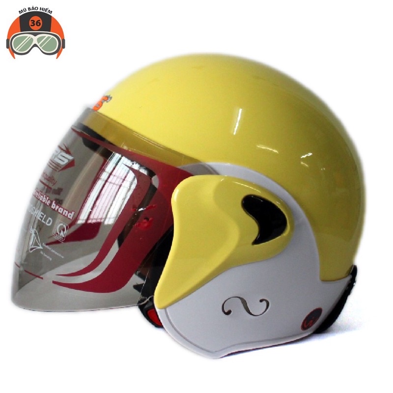 Nón bảo hiểm 3/4 GRS A318k kính dài