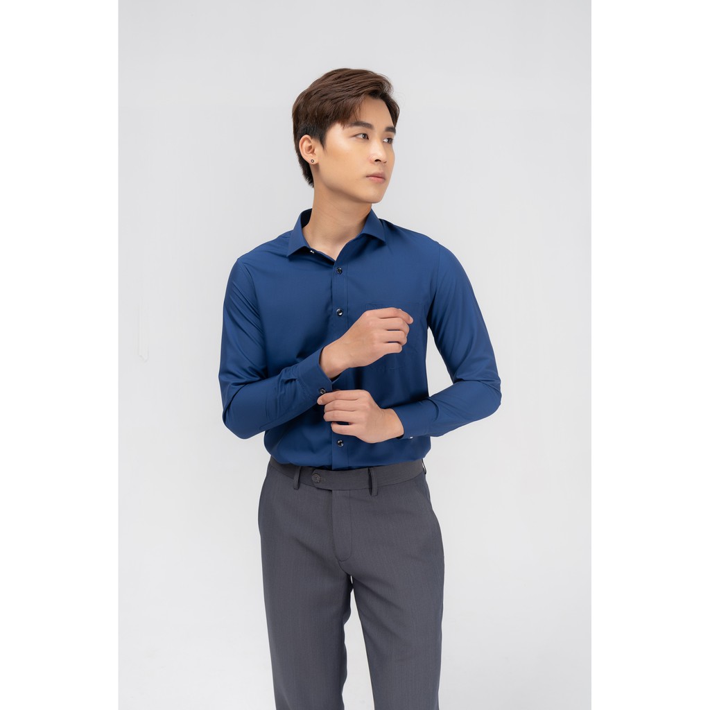 Áo Sơ Mi YODY Nam dài tay kiểu dáng slim có túi chống nhăn SPM4005 | BigBuy360 - bigbuy360.vn