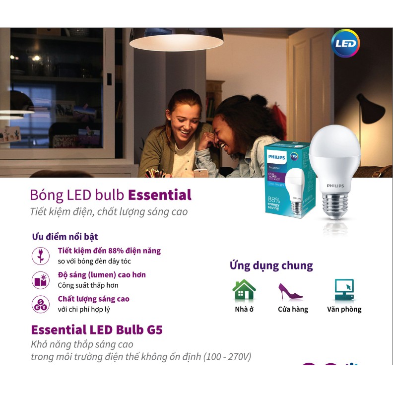 Bóng đèn Philips ESS LEDBulb 11W E27 3000K/6500K 230V