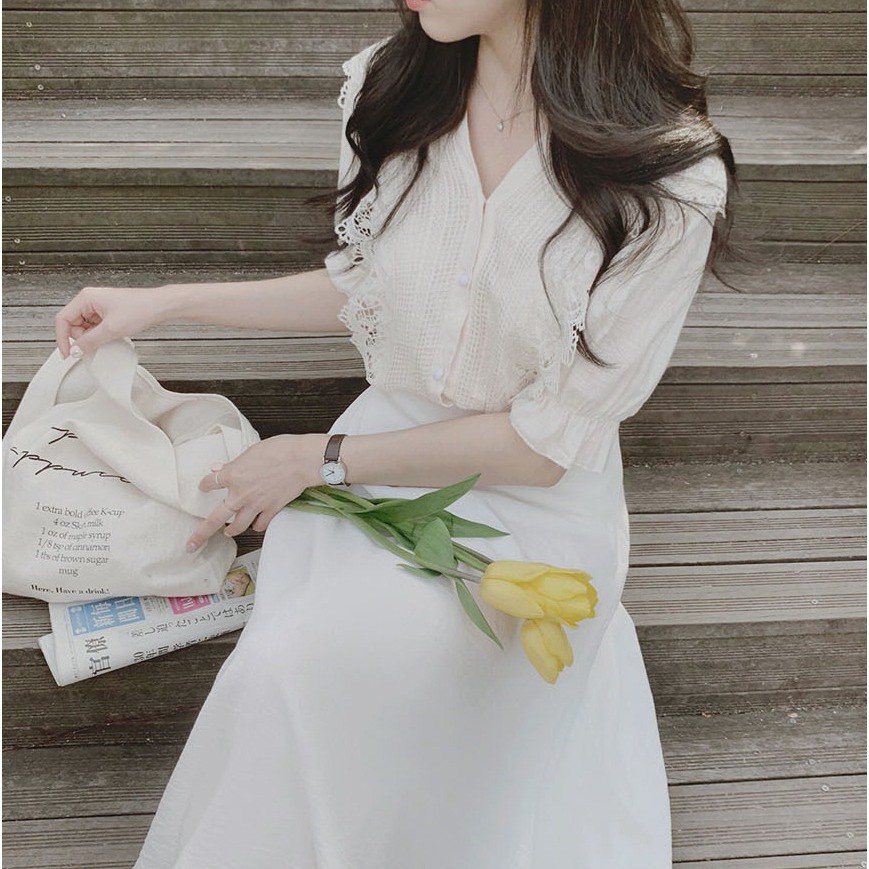 ORDER || Chân Váy Midi Dáng Dài Đen/Trắng MORAN (Váy có chun sau co dãn, khoá bên sườn ll Ảnh Thật | BigBuy360 - bigbuy360.vn